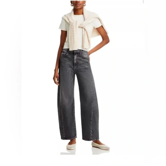 Mother The Half Pipe Flood High Rise Jeans in Outta Sight size 25 - Picture 12 of 14